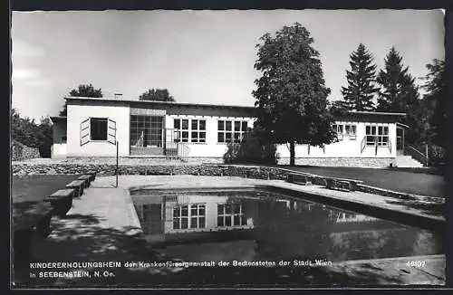 AK Seebenstein /N. Oe., Kindererholungsheim der Krankenfürsorgeanstalt der Bediensteten der Stadt Wien