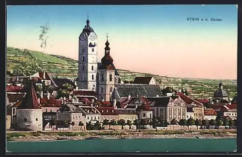 AK Stein a. d. Donau, Teilansicht