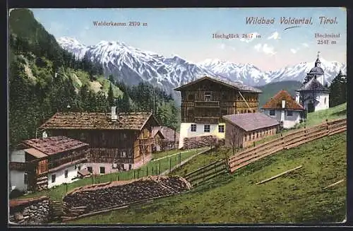 AK Volders /Tirol, Volderwildbad, Ortspartie mit Kapelle