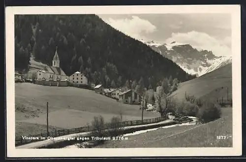 AK Vinaders im Obernbergtal, Teilansicht mit Kirche gegen Tribulaun