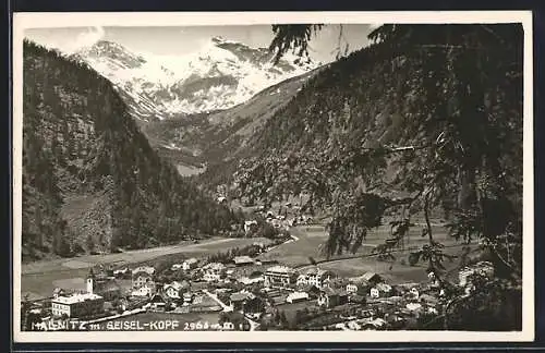 AK Mallnitz, Teilansicht mit Geisel-Kopf