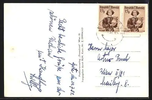 AK Spitz a. d. Donau, Teilansicht mit Kirche