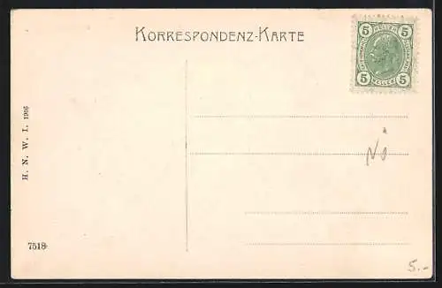 AK Senftenberg, Teilansicht mit Ruine