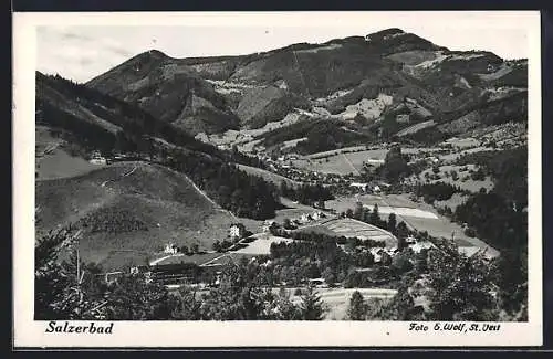 AK Kleinzell /N.-Oe., Salzerbad und Umgebung aus der Ferne