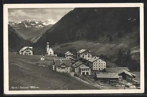 AK Vent i. Oetztal, Ortsansicht aus der Vogelschau