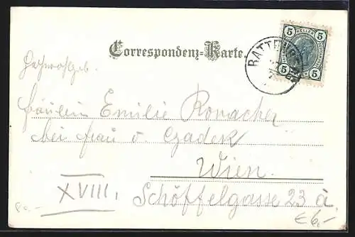 AK Rattenberg /Tirol, Ortspanorama mit Ruine u. Gewässer