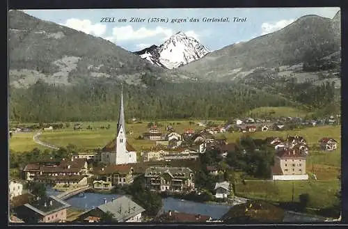 AK Zell am Ziller, Panorama mit Kirche