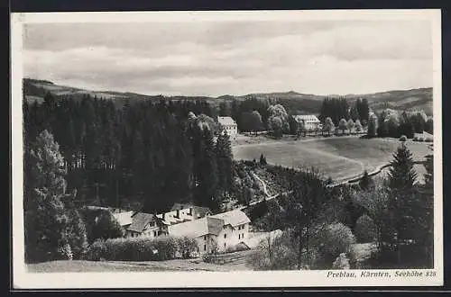 AK Bad St. Leonhard im Lavanttal, Preblau aus der Vogelschau