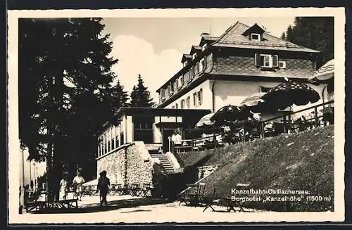 AK Villach, Partie am Berghotel Kanzelhöhe