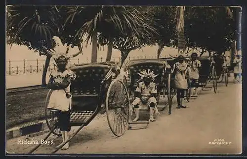 AK Ricksha Boys in traditional garments