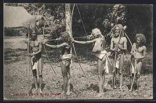 AK Ceylon, Veddahs with Bows