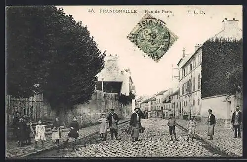 AK Franconville, Rue de Paris