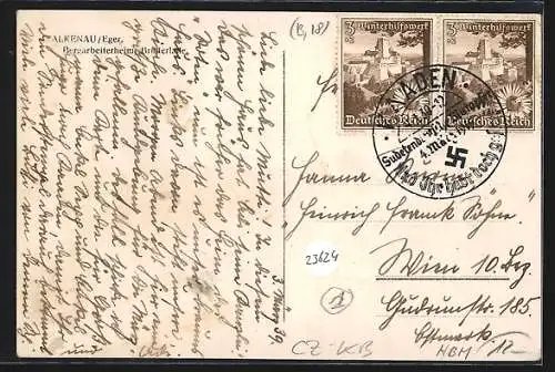 AK Falkenau a. Eger, Bergarbeiterheim, Bruderlade