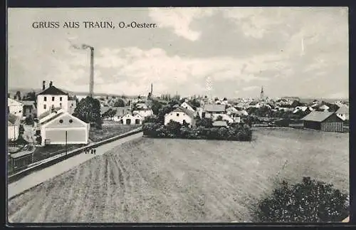 AK Traun, Teilansicht der Ortschaft