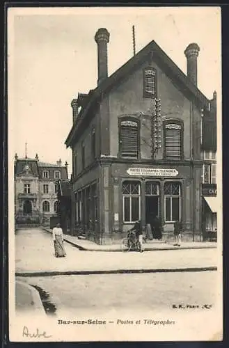 AK Bar-sur-Seine, La Poste