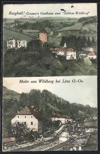 AK Kirchschlag bei Linz, Wildberg, Grasser`s Gasthaus zum Schloss Wildberg