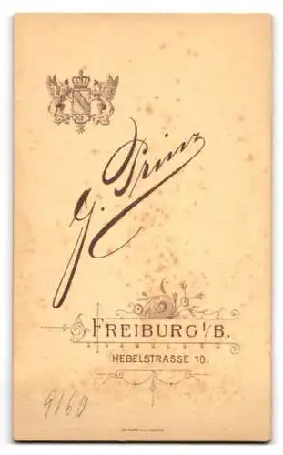 Fotografie G. Prinz, Freiburg, Hebelstr. 10, Porträt eines Paares