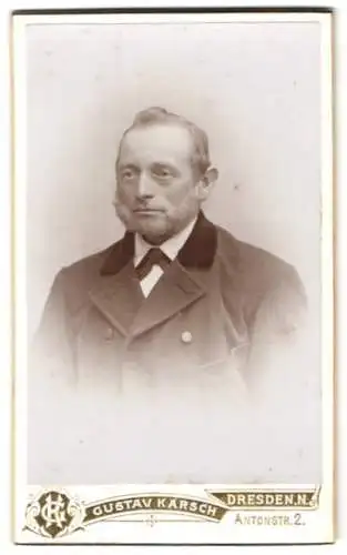 Fotografie Gustav Karsch, Dresden, Antonstr. 2, Portrait eines Herrn