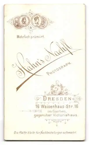 Fotografie Hahn`s Nachf., Dresden, Waisenhaus-Str. 16, Porträt eines Paares