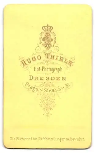 Fotografie Hugo Thiele, Dresden, Prager Strasse 31, Portrait einer Dame