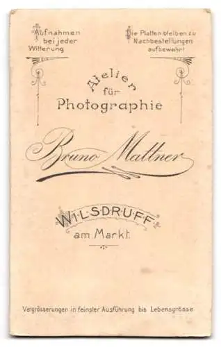 Fotografie Bruno Mattner, Wilsdruff, am Markt, Porträt einer jungen Frau