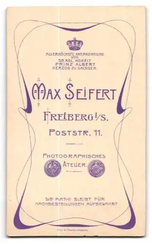 Fotografie Max Seifert, Freiberg, Poststrasse 11, Porträt einer Frau