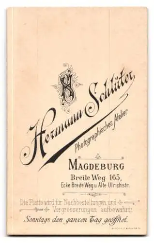 Fotografie Hermann Schlüter, Magdeburg, Breite Weg 165, Porträt einer Frau mit Kind