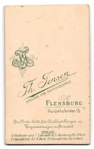 Fotografie Th. Jensen, Flensburg, Norderhofenden 15, Paarporträt