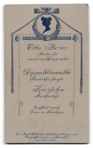 Fotografie Otto Meier, Dippoldiswalde, Niedertorstrasse, Porträt eines eleganten Herrn