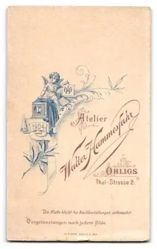 Fotografie Walter Hammesfahr, Ohligs, Thal-Strasse 2, Porträt einer Dame
