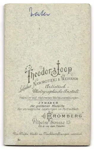 Fotografie Theodor Joop, Bromberg, Wilhelmstrasse 15, Soldat in Uniform mit Handschuhen und Schirmmütze