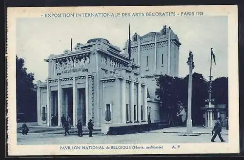 AK Paris, Exposition Internationale des Arts Decoratifs 1925, Pavillon National de Belgique