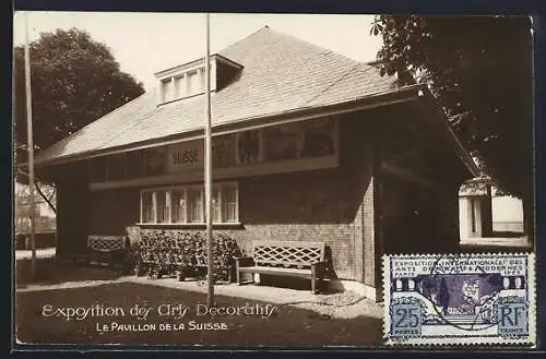 AK Paris, Exposition des Arts Decoratifs 1925, Le Pavillon de la Suisse