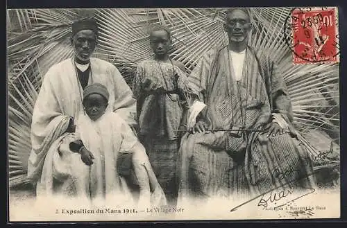 AK Le Mans, Exposition 1911, Le Village Noir