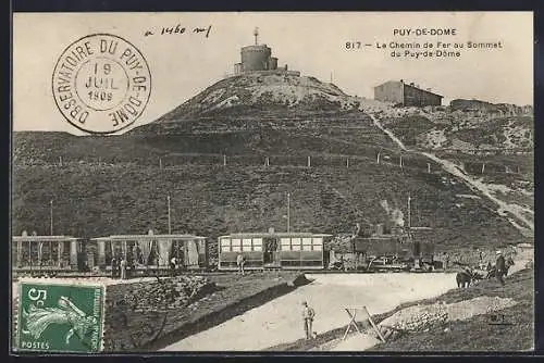 AK Puy-de-Dome, Le Chemin de Fer au Sommet du Puy-de-Dôme