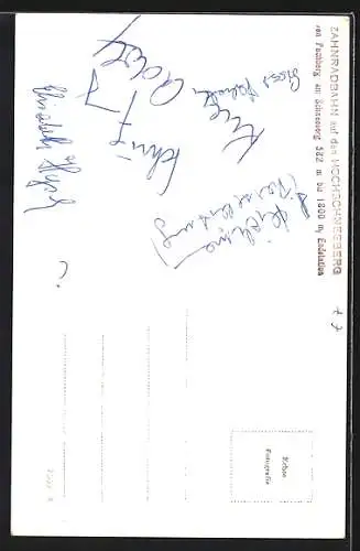 AK Schneebergbahn, Zahnradbahn auf den Hochschneeberg unter Volldampf