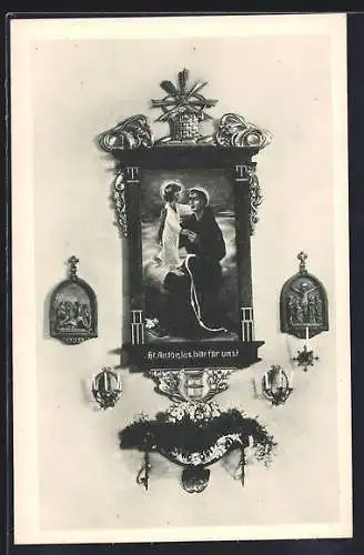 AK Gurten, Antoniusbild in der Pfarrkirche
