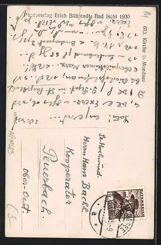 AK Mondsee, Ansicht der Kirche