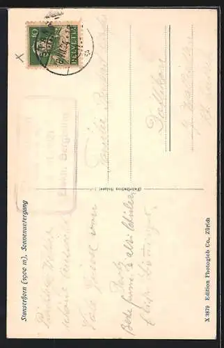 AK Bergbahn auf dem Stanserhorn mit Blick zur Endstation