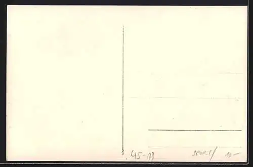 Foto-AK Landschaft mit einem Ruderboot