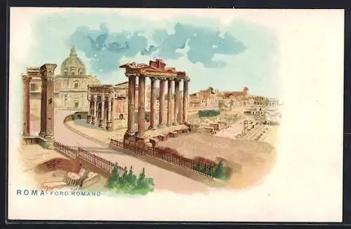 Lithographie Roma, Foro Romano