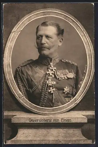 AK Portrait Generaloberst von Einem in Uniform mit Orden