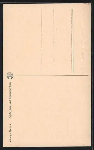 AK Märchen, Brüderchen und Schwesterchen, Reh