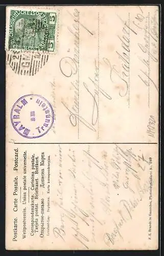 AK Gmunden, Mairalm mit dem Traunstein