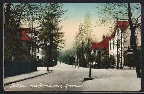 AK Hilversum, Melkpad hoek Ministerpark