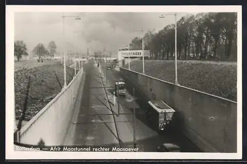 AK Rotterdam, Afrit Maastunnel rechter Maasoever