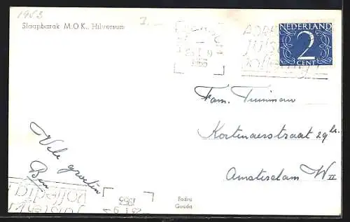 AK Hilversum, MOK Hilversum, Slaapbarak