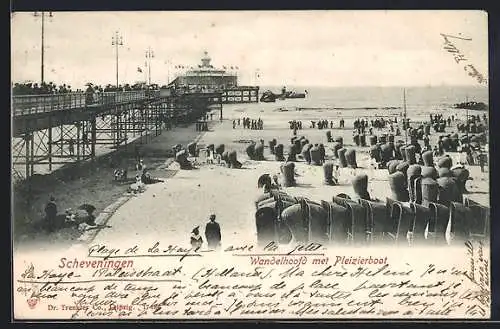 AK Scheveningen, Wandelhoofd met Pleizierboot