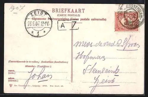 AK Laren /N.H., Laren hoog, Panorama van af de Belvedere