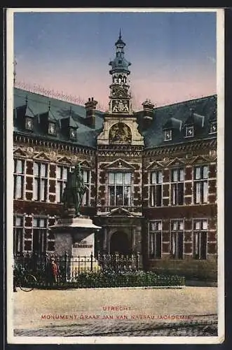 AK Utrecht, Academie, Monument Graaf Jan van Nassau